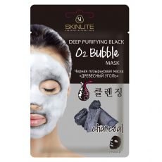 Скинлайт(SKINLITE) маска черная пузырьковая древенсный уголь 20,0