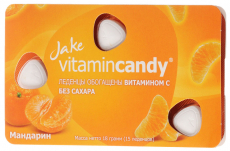 Джейк леденцы с Витамин С  18г мандарин