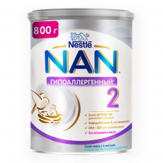 Нестле(Nestle) НАН ГА Оптипро 2 смесь молочная 800г