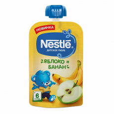 Нестле(Nestle) пюре яблоко/банан 90г пауч