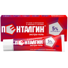 Пенталгин Экстра-Гель гель д/наружн примен 5% 100г