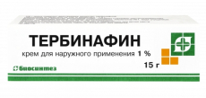 Тербинафин крем д/наруж примен 1% 15г