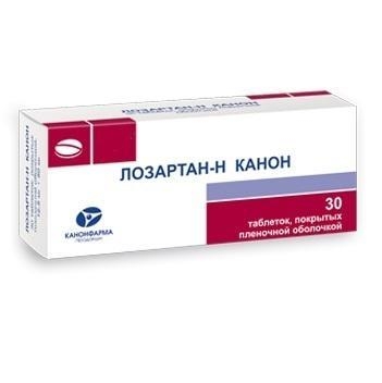 Лозартан-Н Канон таб ппо 50мг+12,5мг №30