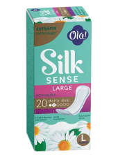 Ола(Ola) Silk Sense DAILY LARGE DEO прокладки ежедневные Ромашка №20