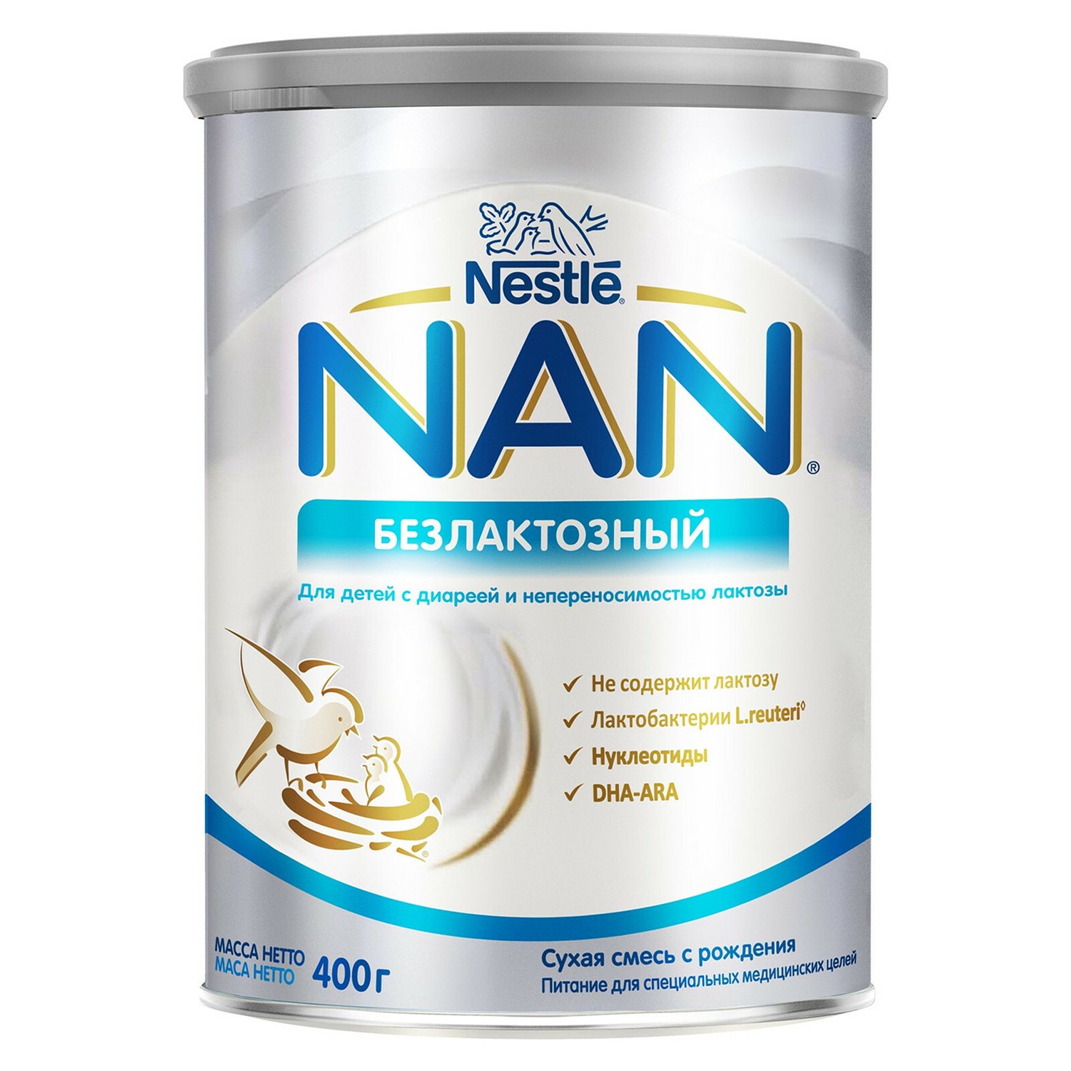 Нестле(Nestle) НАН Безлактозный смесь молочная 400г