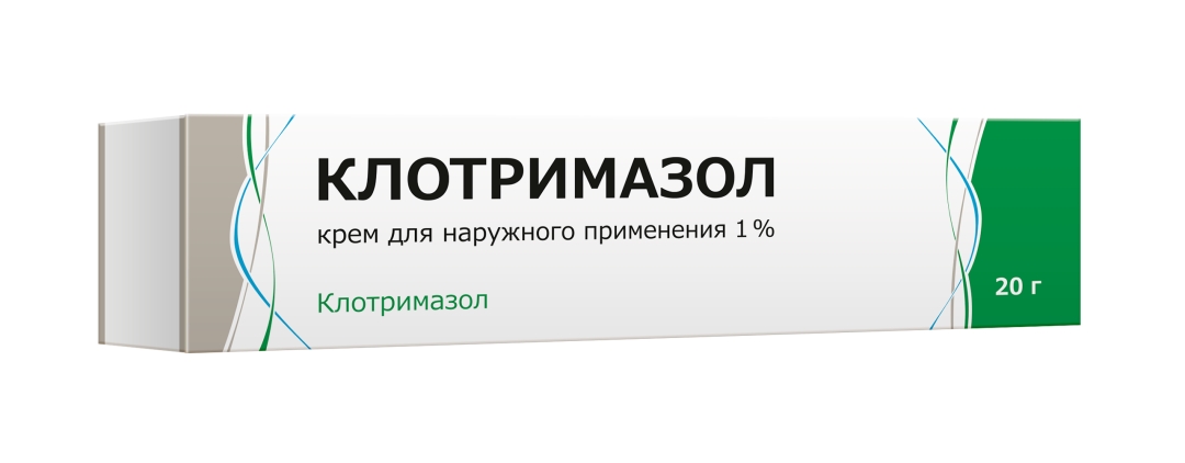 Клотримазол крем д/наруж примен 1% 20г №1