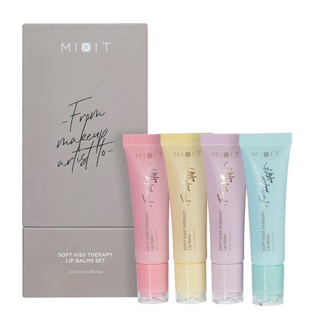 Миксит Make up Набор ухаживающих бальзамов для губ Soft kiss