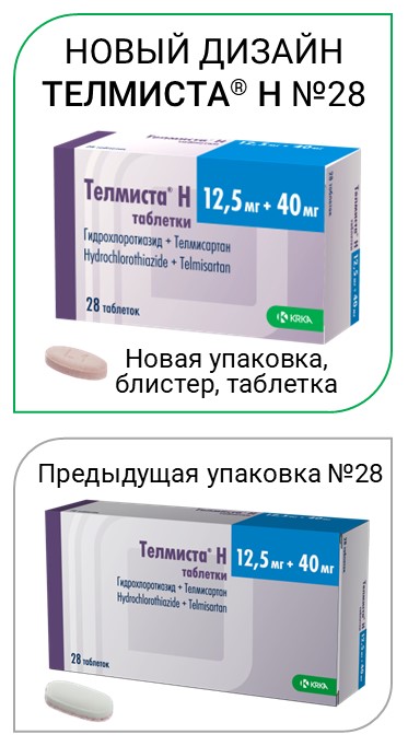 Телмиста Н таб 12,5мг+40мг №28