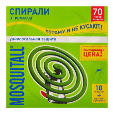 Москитол спирали защита д/взрослых от комаров №10