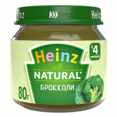 Хайнц(Heinz) пюре брокколи 4+ 80г ст/б