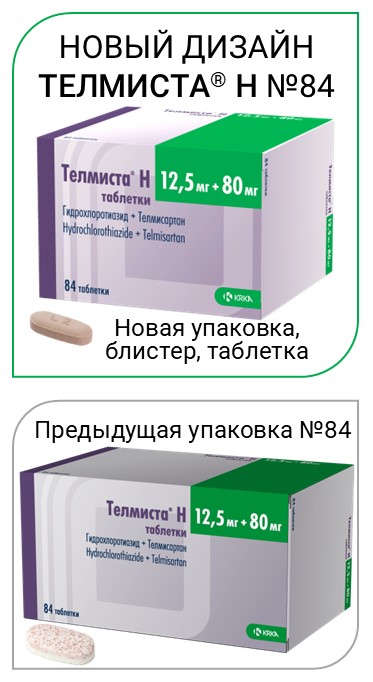 Телмиста Н таб 12,5мг+80мг №84
