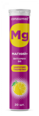 Консумед Магний + Витамин В6 шип таб №20 лимон