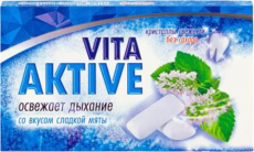 Вита Актив резинка жеват б/сахара сладкая мята №12