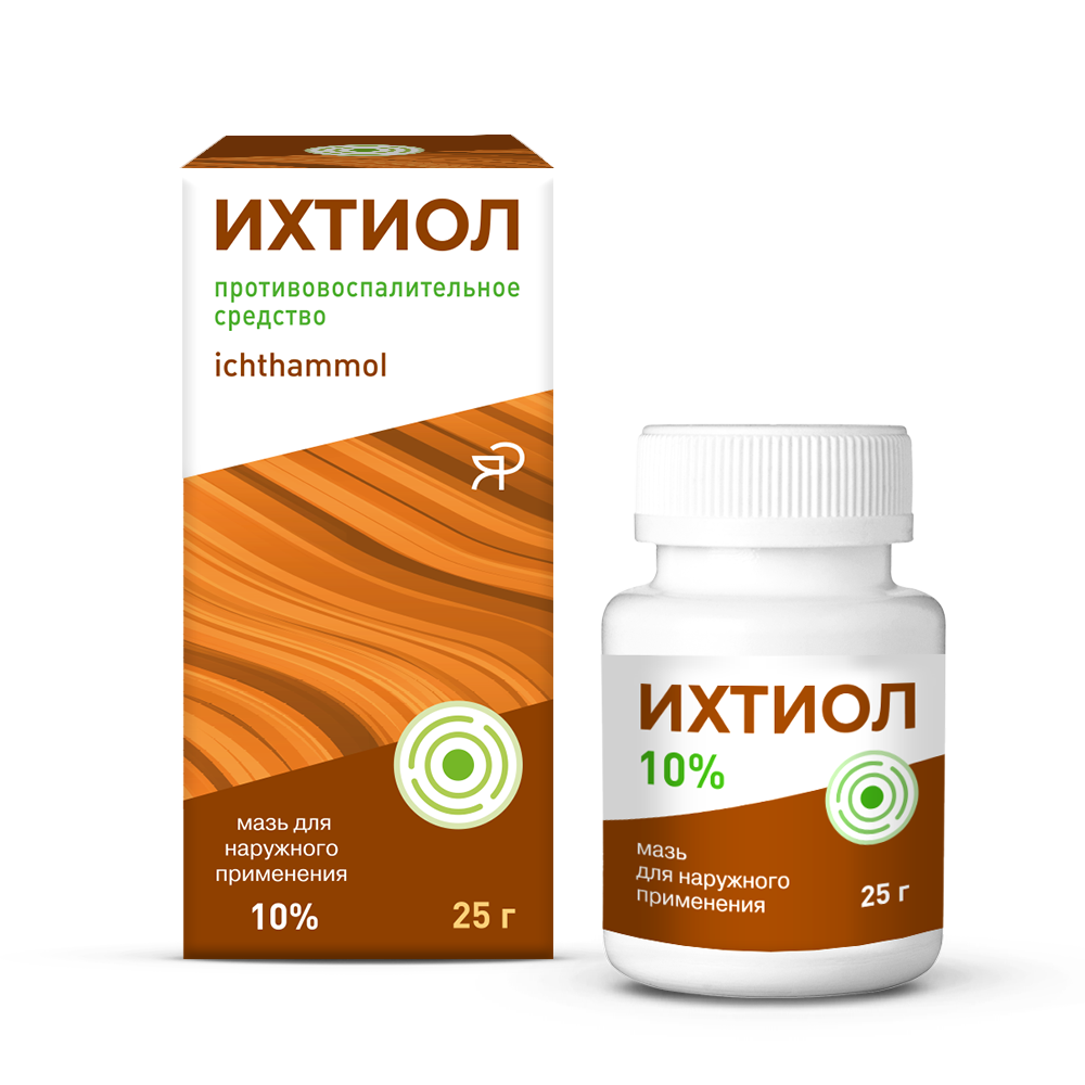 Ихтиоловая мазь д/наруж примен 10% 25г