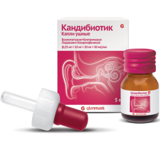 Кандибиотик капли ушн 5мл