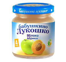 Бабушкино Лукошко пюре 100г яблоко-абрикос с 4 мес ст/б