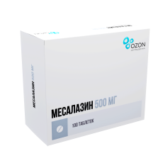 Месалазин таб по кишечнораств 500мг №100