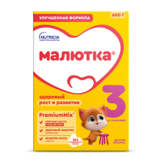 Малютка -3 молочко детское 12+ 600г картон
