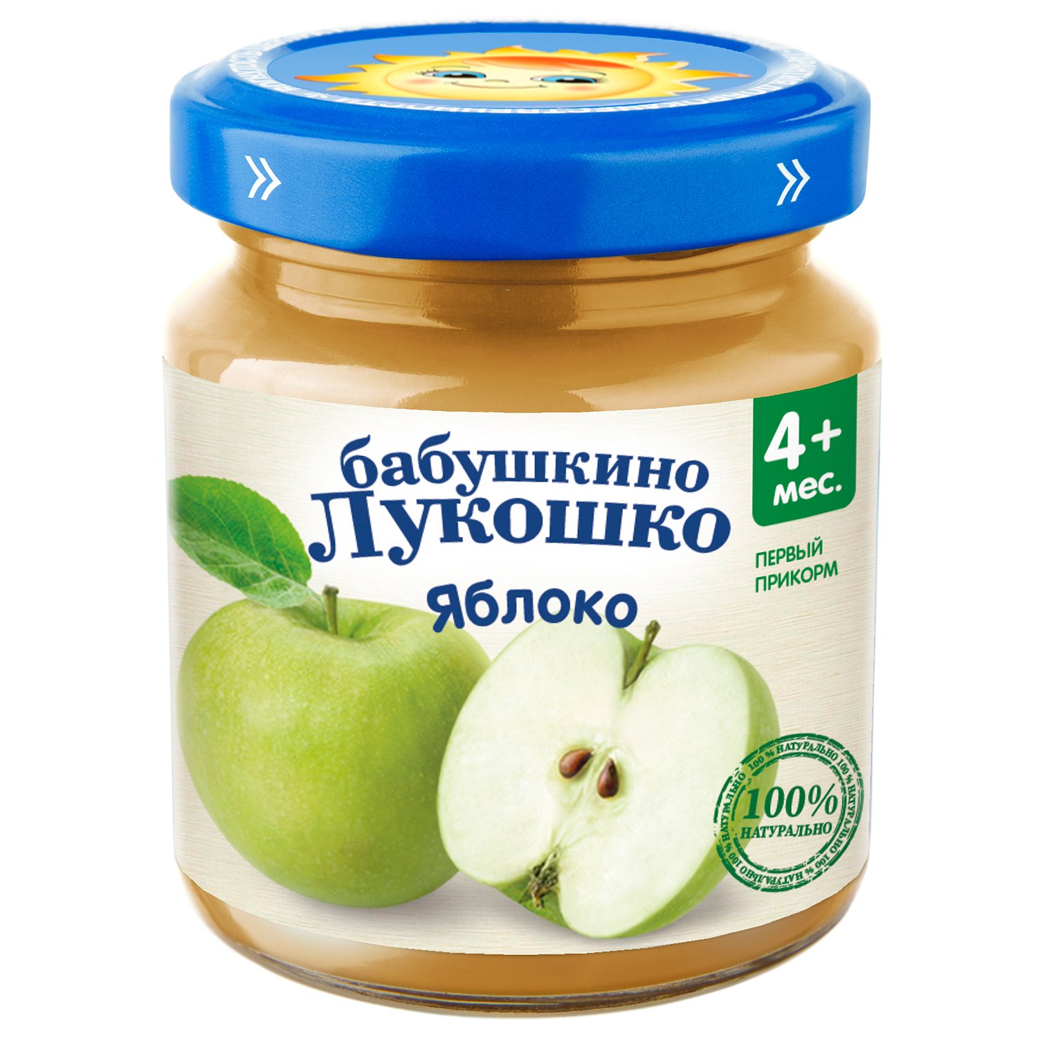 Бабушкино Лукошко пюре 100г яблоко ст/б