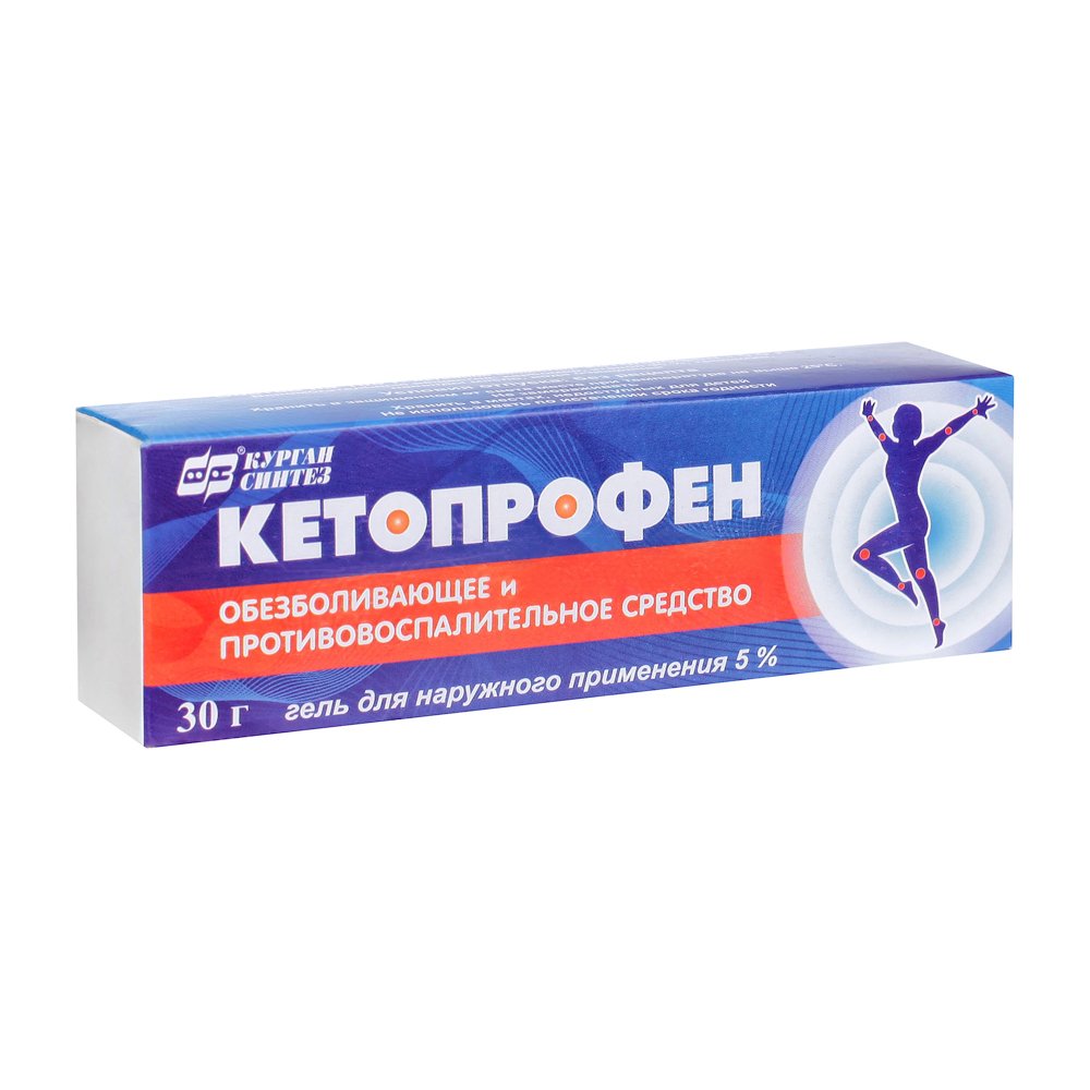 Кетопрофен гель д/наружн примен 5% 30г