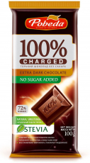 Шоколад горький б/сахара какао 72% Чаржед 100г