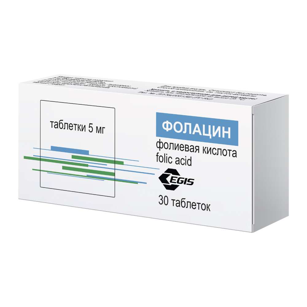 Фолацин таб 5мг №30