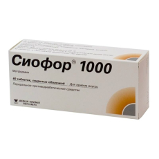 Сиофор 1000 таб по 1г №60