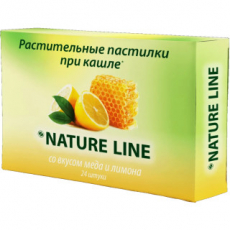 НатурЛайн леденцы с раст экстр мед/лимон №24