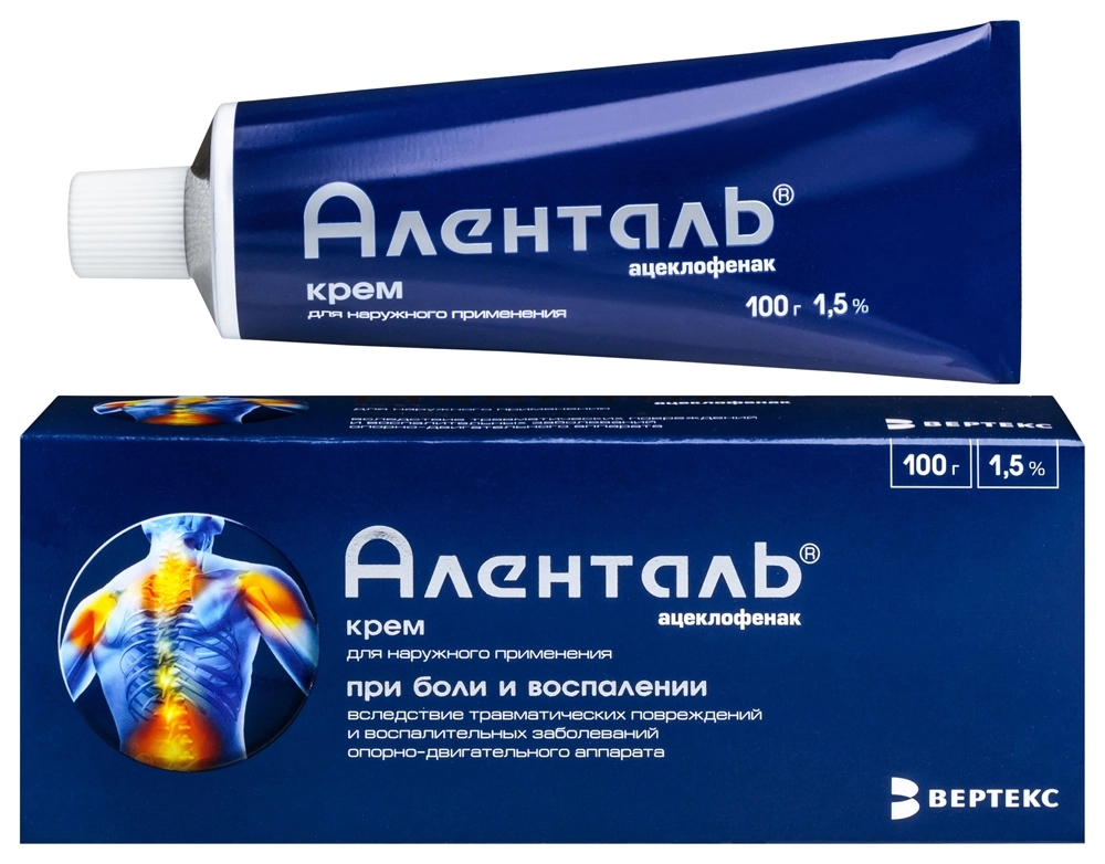 Аленталь крем д/наруж примен 1,5% 100г
