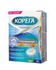 Корега таб д/обработ з/протезов Дентал Вайт №30