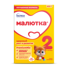 Малютка -2 смесь молочная  с 6 мес 600г картон