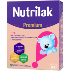 Нутрилак (Nutrilak) Премиум ПРЕ смесь молочная сухая 350г картон