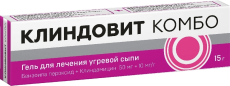 Клиндовит Комбо гель д/наружн примен 50мг+10мг/г туб 15г