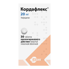 Кордафлекс таб по пролонг  20мг №30