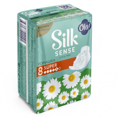 Ола(Ola) Silk Sense ULTRA SUPER прокладки ультратонкие аромат Ромашка №8