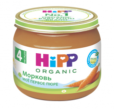 Хипп(HIPP) пюре морковное 80г ст/б