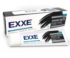 Эксе(EXXE) Зубная паста Черная с углем black 100мл