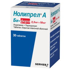 Нолипрел А Би-форте таб ппо 10мг+2,5мг №30