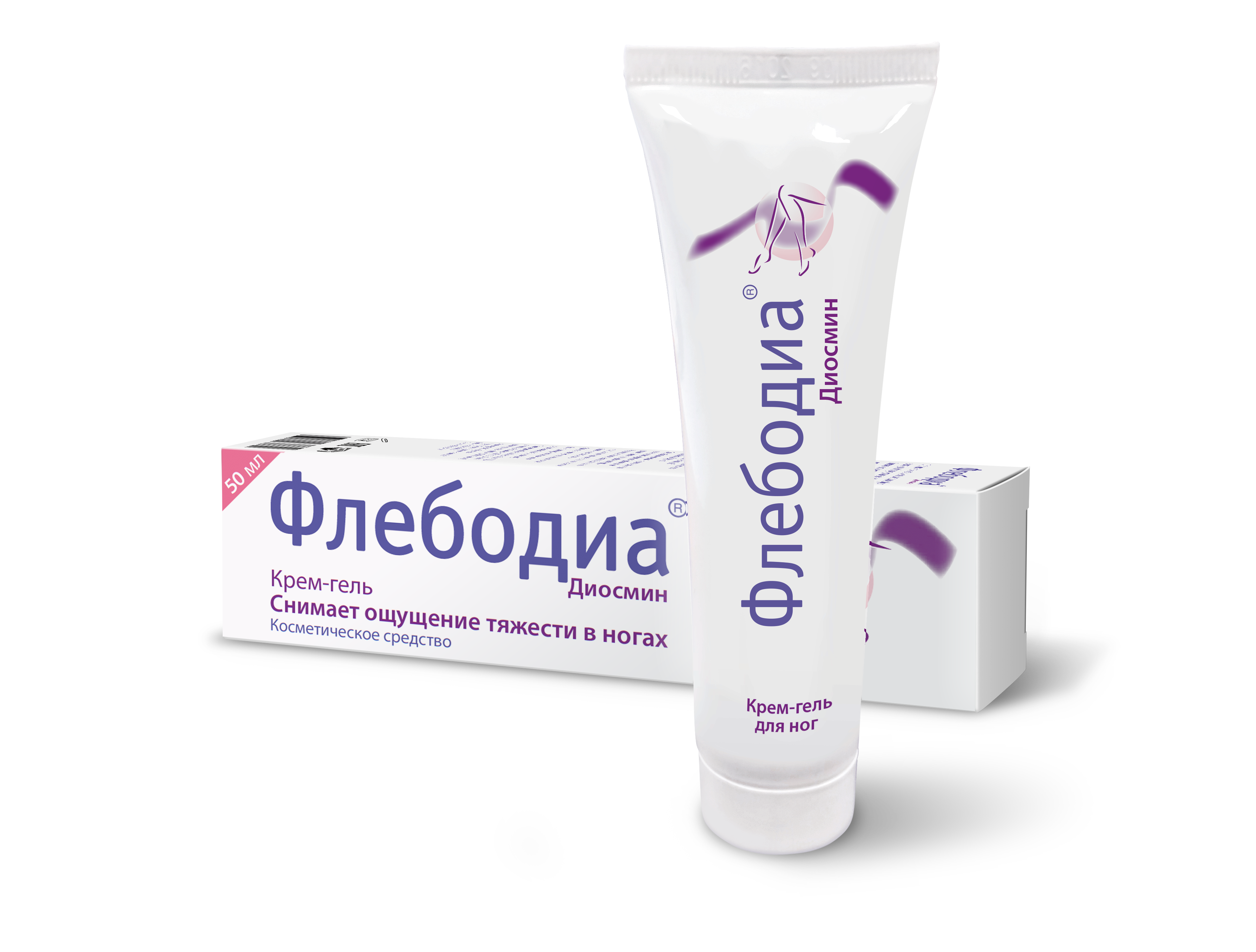 Флебодиа гель-крем д/ног туб 50г