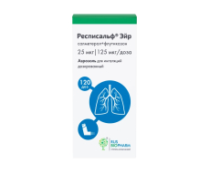 Респисальф Эйр аэроз д/инг доз 25мкг/доз+125мкг/доз 120ДОЗ уп №1