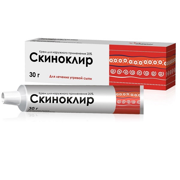 Скиноклир крем д/наруж примен 20% туб 30г