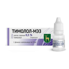 Тимолол-Мэз капли глазн 0,5% 5мл
