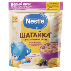 Нестле(Nestle) Каша Молоч мультизлак банан/манго/черная смородина Шагайка 190г