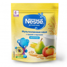 Нестле(Nestle) Каша Молоч 5злаков груша/персик 220г