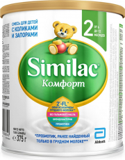 Симилак Комфорт 2 смесь молочная сух 375г ж/б