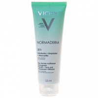 Виши Нормадерм Триактив 3в1 глубокое очищение гель скраб маска  125мл