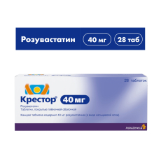 Крестор таб ппо 40мг №28