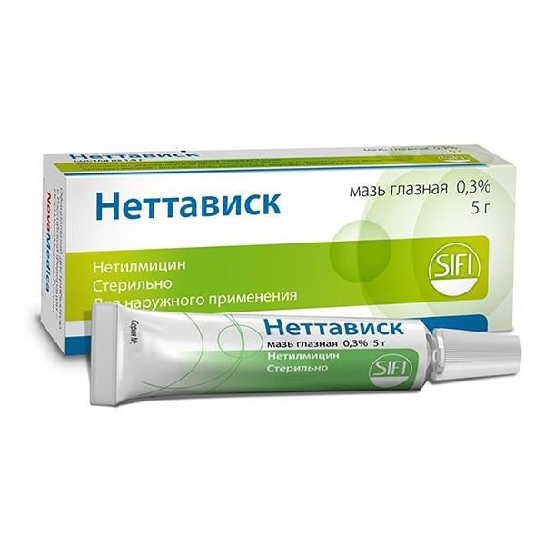 Неттависк мазь глазн 0,3% 5г