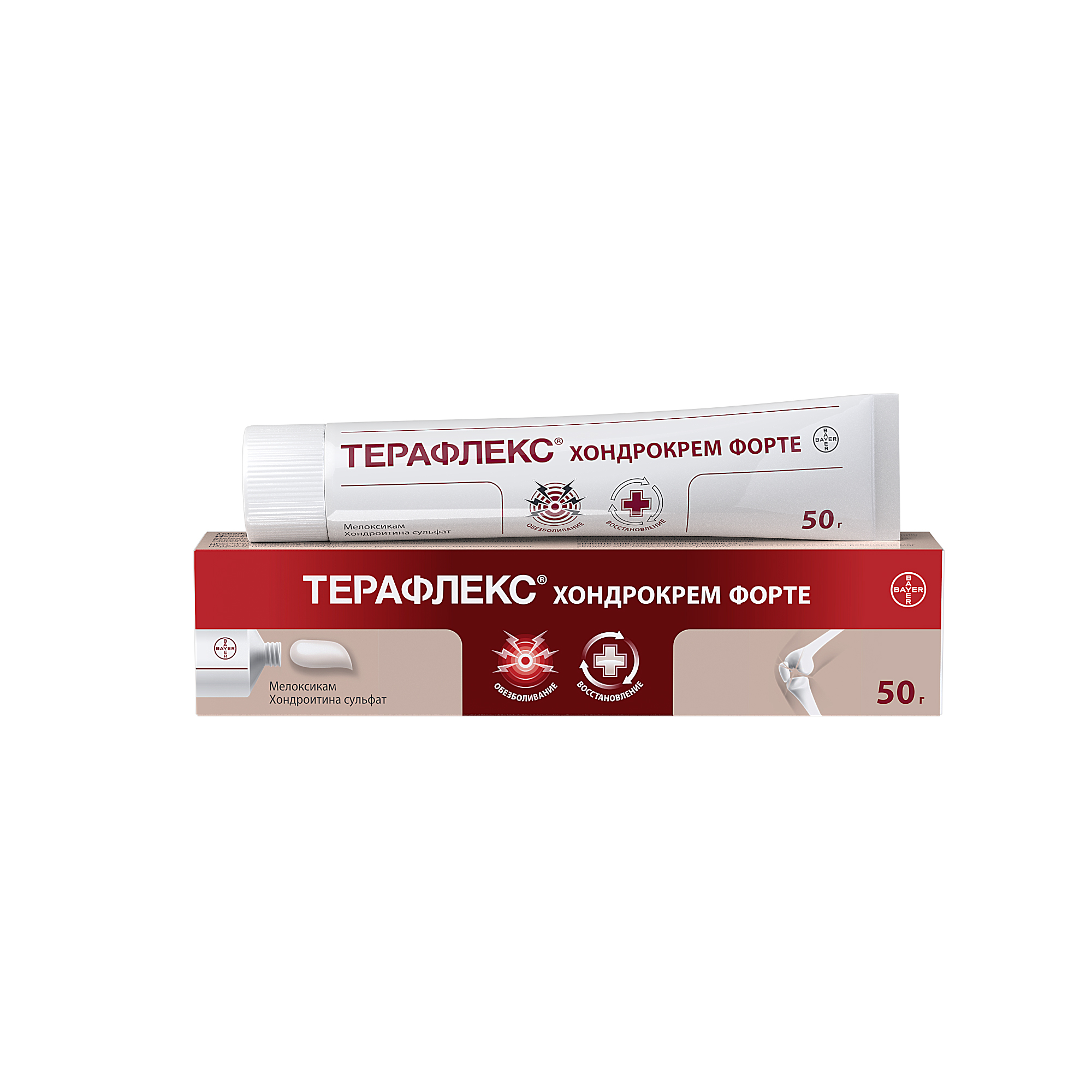 Терафлекс Хондрокрем Форте крем 1%+5% туб 50мл