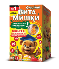 Кидс Формула ВитаМишки Мульти+ паст жеват №30